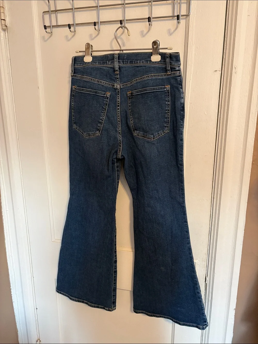 Abercrombie & Fitch Dark Blue Flare Jeans - Wide Leg